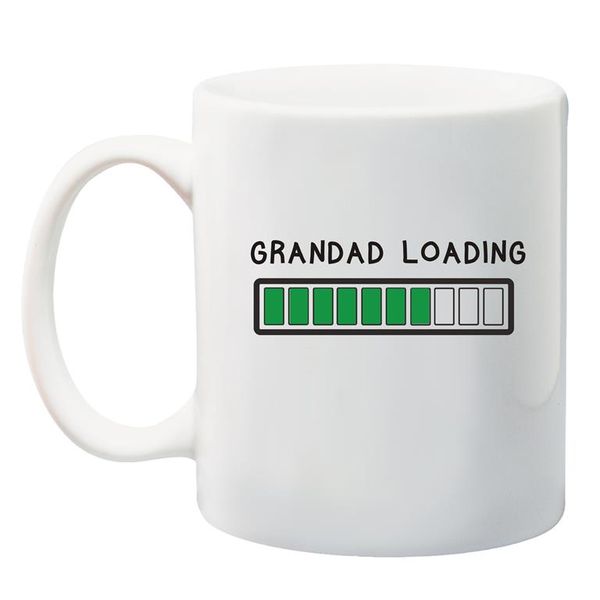 Qtees Africa Grandad Loading White Printed Mug