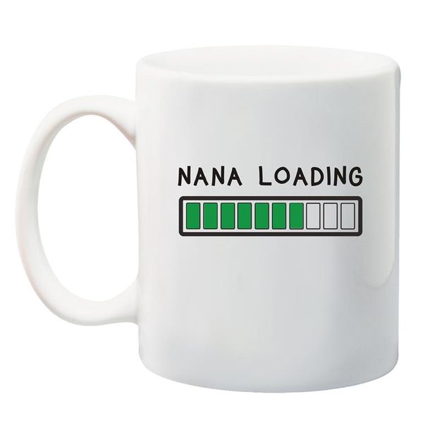 Qtees Africa Nana Loading White Printed Mug