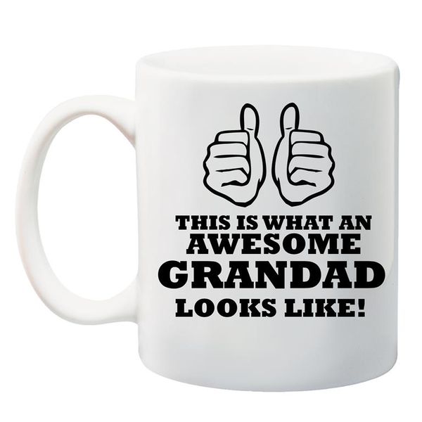 Qtees Africa This Is What An Awesome Grandadad Looks Like White Printed Mug