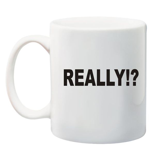 Qtees Africa Really!? White Printed Mug
