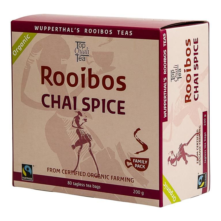 Organic Rooibos Chai Spice Tea Jumbo Box of 80 Tea Bags Shop Today