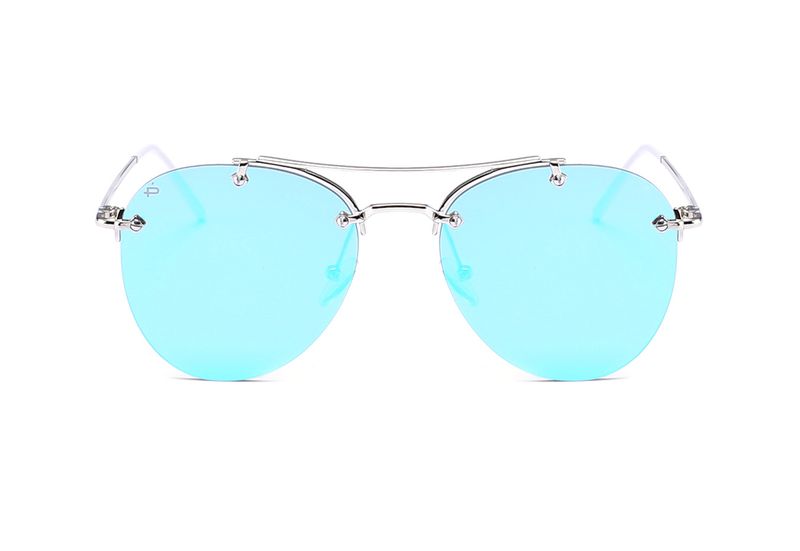Privé Revaux The Dutchess Sunglasses - Silver &amp; Blue