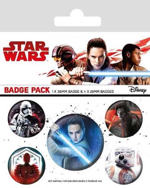Star Wars The Last Jedi: Characters Badge Pack (Parallel Import)