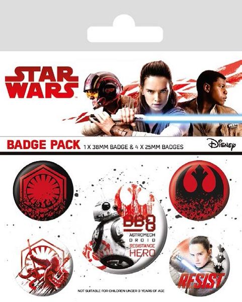 Star Wars The Last Jedi: Resist Badge Pack (Parallel Import)