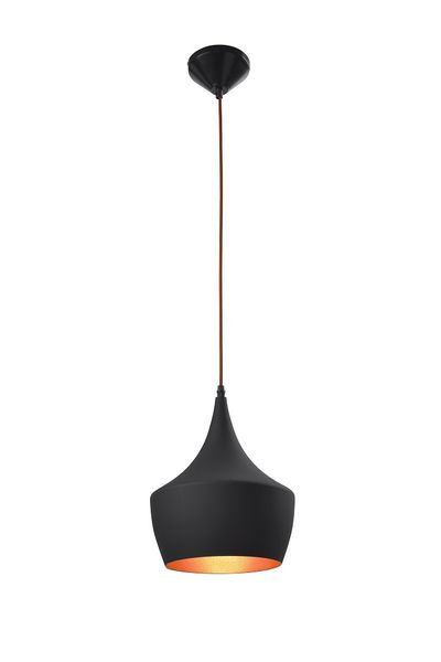 Eurolux - 1 Litre Industria Pendant - Black and Gold