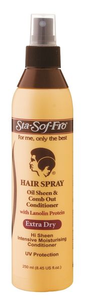 Sta-Sof-Fro Oil Sheen Comb Out Extra Dry Spray - 250ml