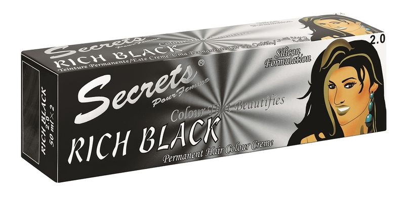Secrets Cream Colour Rich Black - 50ml
