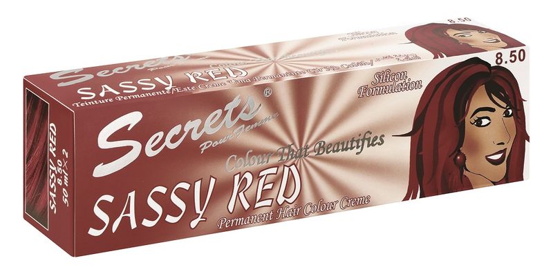 Secrets Cream Colour Sassy Red - 50ml