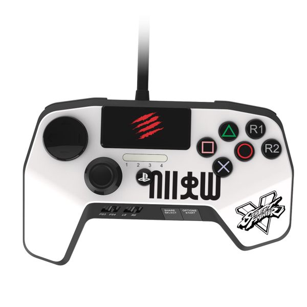 Sparkfox Madcatz Controller for PS3 &amp; PS4 - White