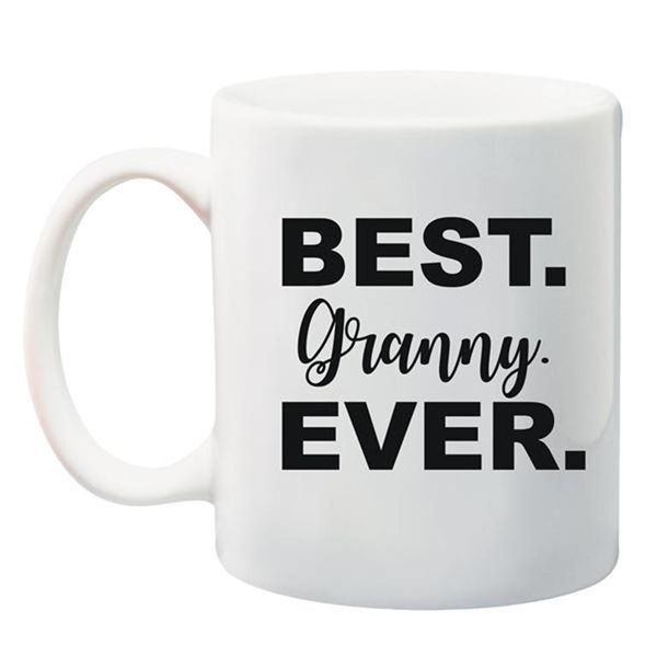 Qtees Africa Best Granny Ever Printed Mug - White