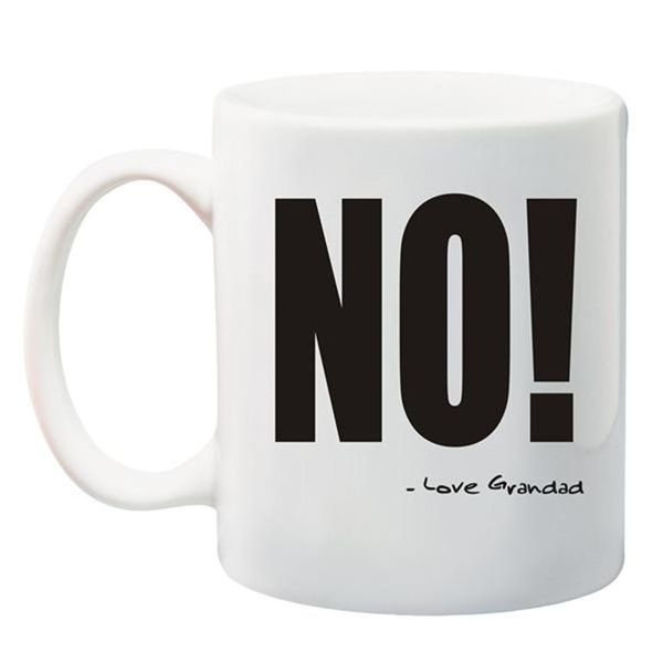Qtees Africa No! Love Grandad Printed Mug - White