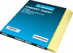 FOX Sand Paper P100 Grit (Cabinet Paper) 50 Sheets