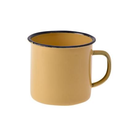 Coffee Enamel Mug Set of 6 - Cream