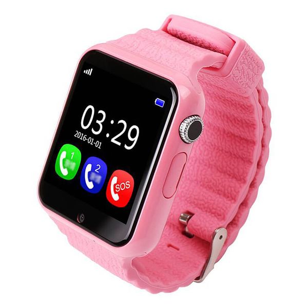Fleek Children V7K Smart Watch GPS Touch Screen - Pink