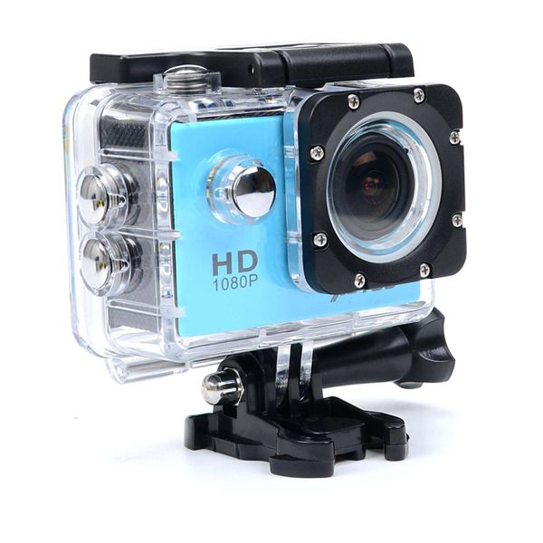 Fleek Sports Cam Full HD 1080P Waterproof Camera - Blue