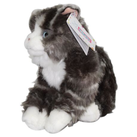 grey cat plush