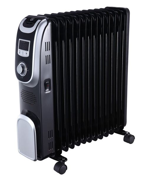 Midea - Oil Heater 13 fin digital - Black