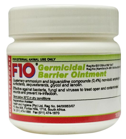 F10 Germicidal Barrier Ointment Cream - 100g 