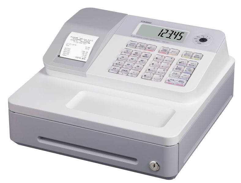Casio SE-G1S Electronic Cash Register - White
