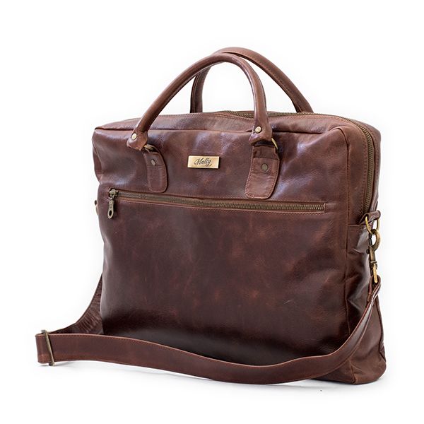 Mally Leather Bags Leather Laptop Bag - Diesel Brown | Buy Online in South Africa | 0