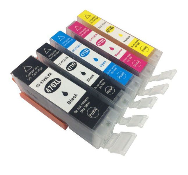 Canon 470 / 471 / PGI-470XL / CLI-471XL Ink Cartridge Multipack - Compatible