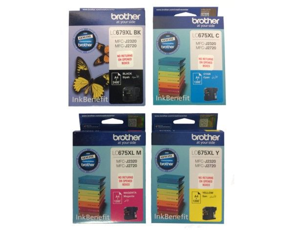 Brother Ink Combo Pack LC679XL 675XL C M Y (OEM)