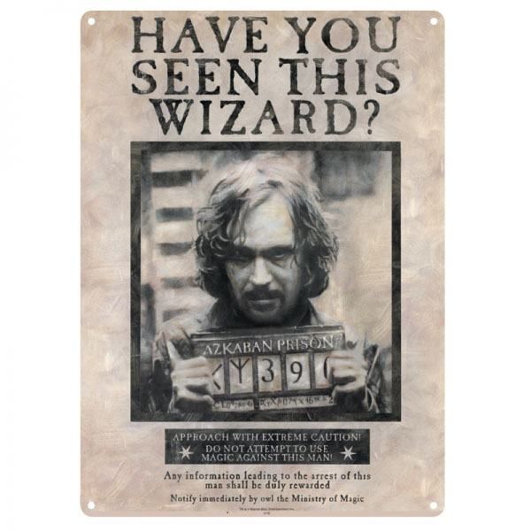 Harry Potter: Sirius Black Metal Wall Sign - A3 (Parallel Import)