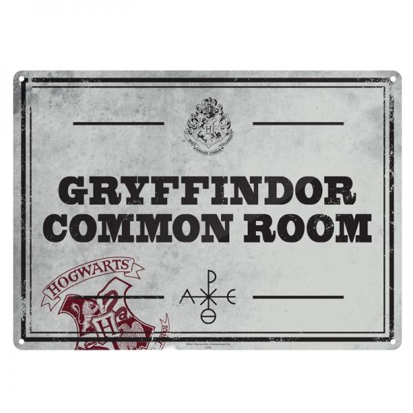 Harry Potter: Common Room Metal Wall Sign - A5 (Parallel Import)