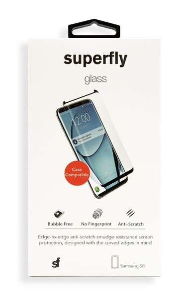 Superfly Tempered Glass for Samsung Galaxy S8 (Case Friendly)