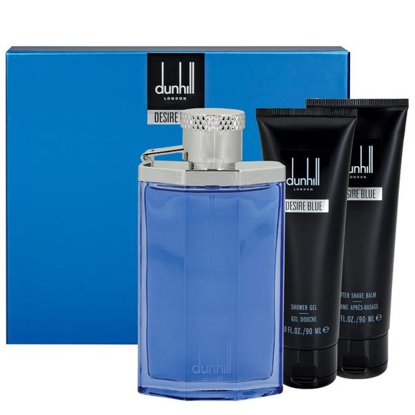Dunhill Desire Blue Gift Set for Men 100ml EDT &amp; Shower Gel &amp; Aftershave Balm