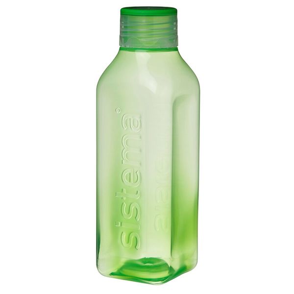 Sistema - 725ml Medium Square Bottle - Green