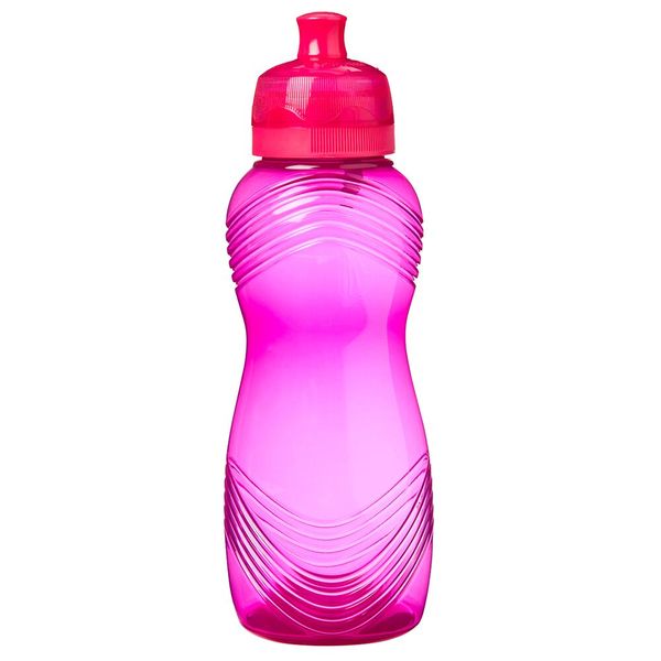 Sistema - 600ml Wave Bottle - Pink