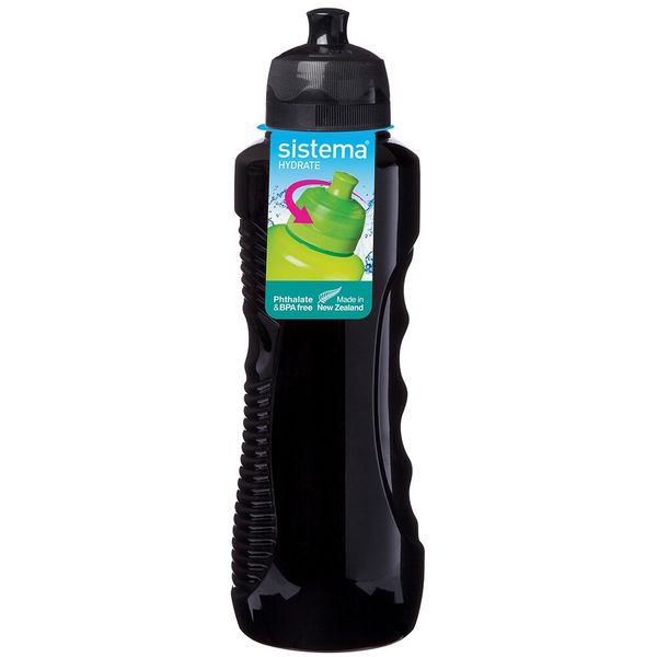Sistema - 800ml Gripper Bottle - Black