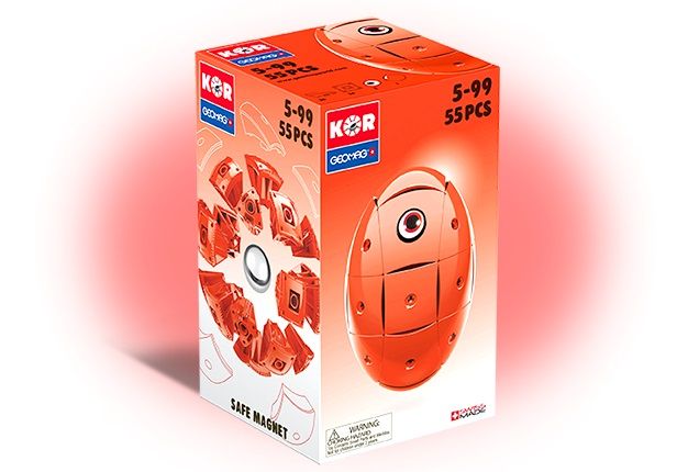Geomag KOR Colour Egg- Red