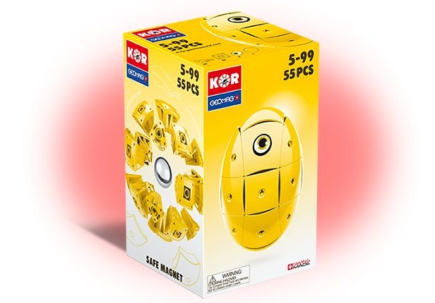 Geomag KOR Colour Egg- Yellow