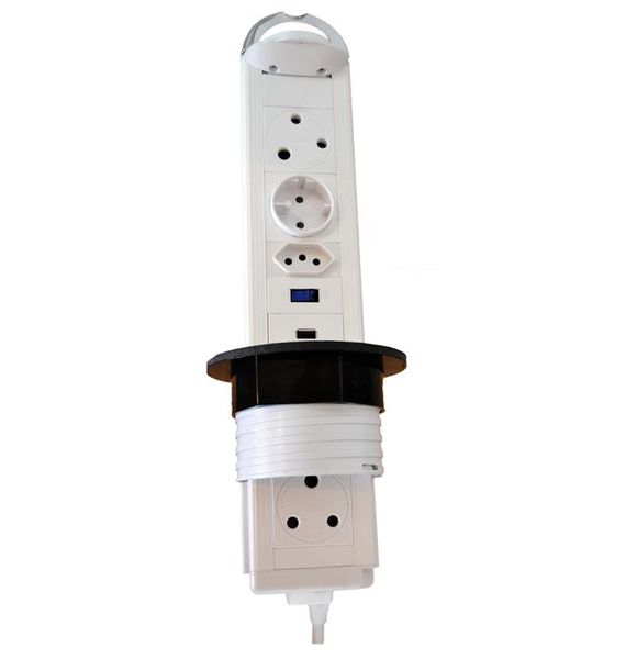 Power Logic Powerdock Mk3.1C Smart Plug - Anodised &amp; White