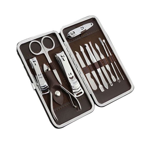 Manicure Pedicure Nail Clipper Kit - 12 Piece Set