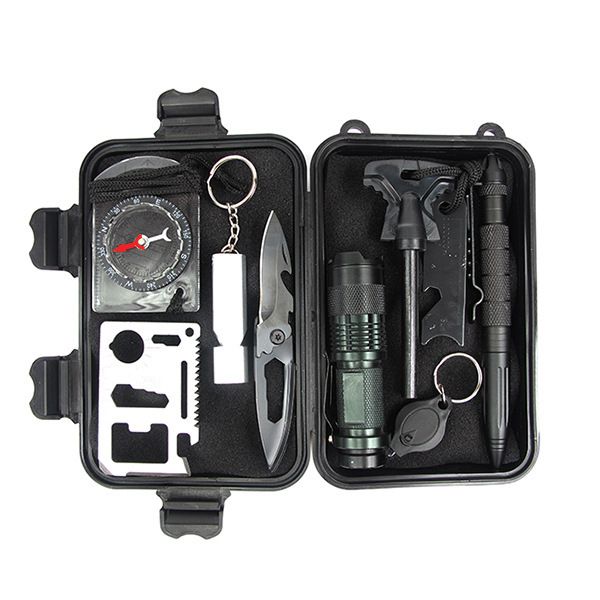 Emergency Outdoor Survival Gear Kit