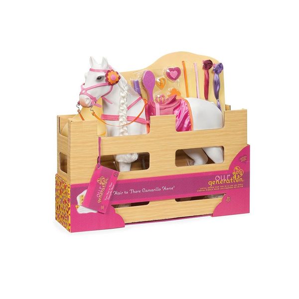 Our Generation Girl Horse White 20 Inch Hair Play