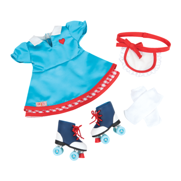 Our Generation Deluxe Retro Roller Skating Set