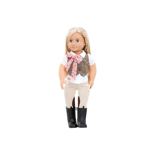 Our Generation Riding Doll With Tweed Vest - Leah