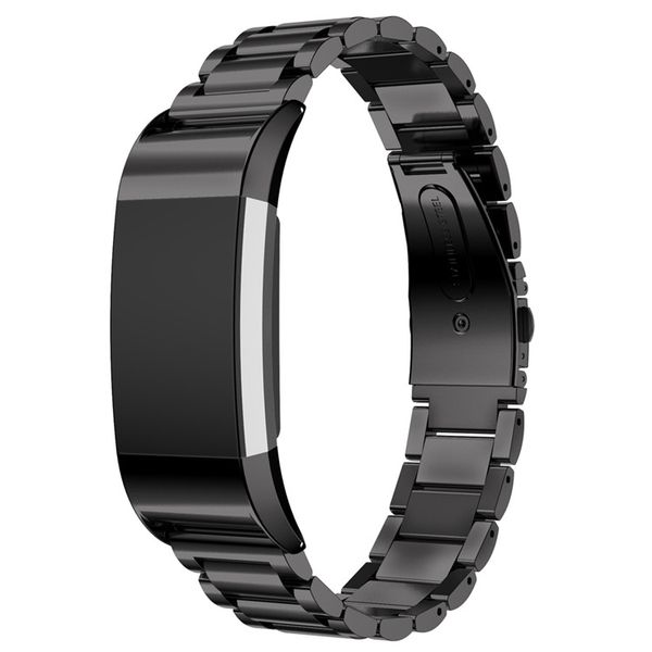 Link Stainless Steel Band for Fitbit Charge 2 - Black