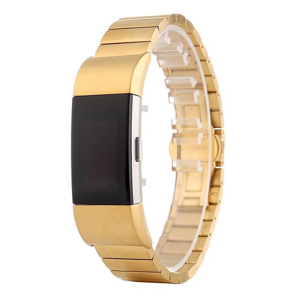 Butterfly Stainless Steel Band for Fitbit Charge 2 - Silver