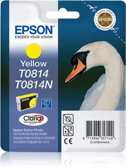 Epson T0814 Yellow Claria Photographic Ink Cartridge