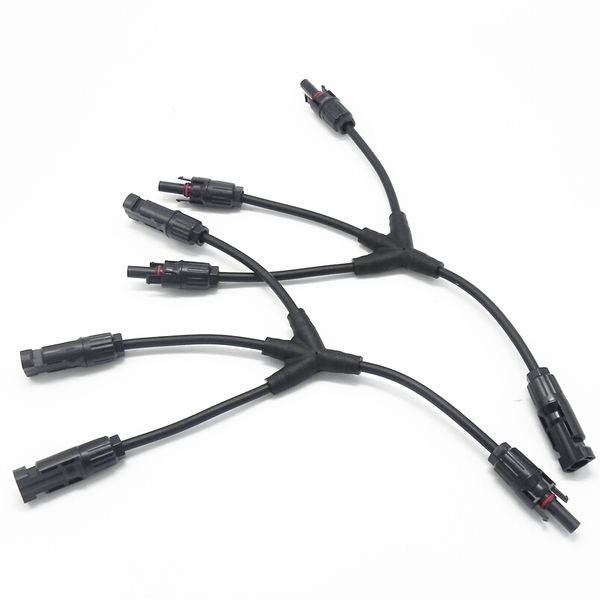 1 to 3 MC4 Solar Branch Panel Cable Connectors