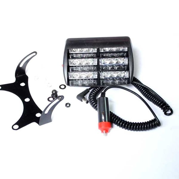 18 LED Dashboard Strobe Light - White