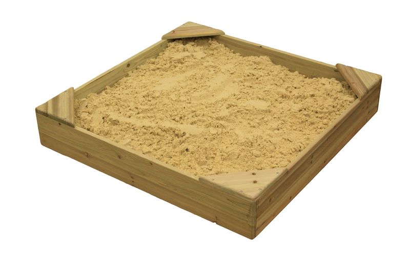 Open Natural Sandpit + PVC Cover- JFK0016
