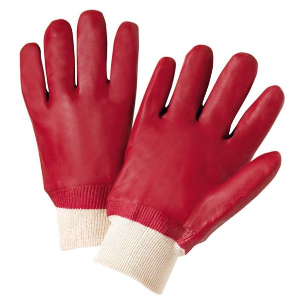 Dromex PVC Knitted Wrist Glove - Red