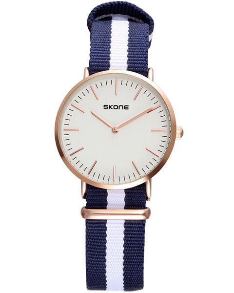 Skone Westminster Ladies Watch - Red White &amp; Navy Nato Strap