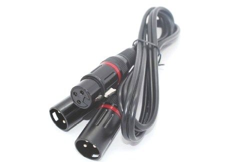XLR Cannon Female to 2 x XLR Cannon Male 1m Cable